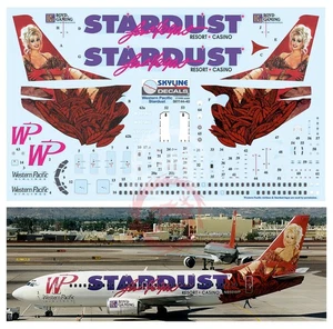 Kalkomania i blaszka do Boeing 737 Western Pacific Airlines "Stardust" - Bild 1 von 6