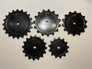 Antikes 5er Set Holz Gießerei Zahnrad Formen 5 1/4” - 8” Größen - Bild 1 von 11