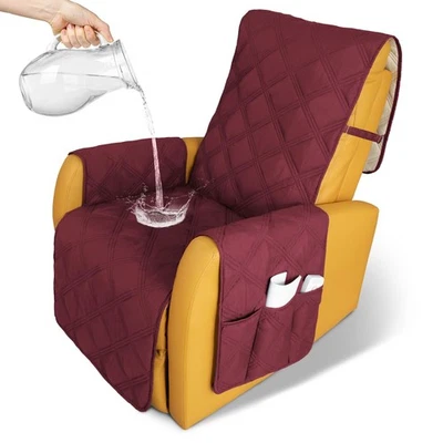 Recliner Chair Covers Waterproof with Anti-Skip Furniture Protector Sofa Slip... - Image 1 of 4