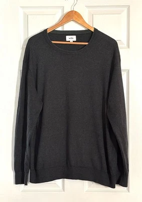 WILLS HUCKBERRY Sweater Mens Sz XL Gray Green Cashmere Cotton Blend Striped - Image 1 of 4