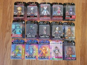 LOT 15 Funko Five Nights at Freddy's Tie Dye Ruined Eclipse Sun Liberty + FNAF - Picture 1 of 17