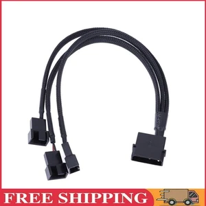 4pin IDE Molex zu 3 Anschlüssen 3Pin/4Pin Kühler Kühlung Fan-Splitterkabel - Afbeelding 1 van 10