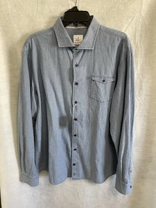 Camisa Johnnie-O Hancock Para Hombre Nueva Con Etiquetas Wake (Azul) Botón Frontal Manga Larga Talla XL - Imagen 1 de 8