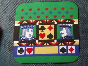 6 fabric pieces -  DECK OF CARDS   8"X8" - Picture 1 of 1