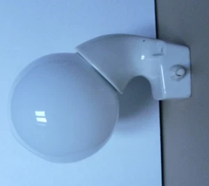LAMPADA IN VETRO E CERAMICA APPLIQUE VINTAGE ANNI '60 DA PARETE CON INTERRUTTORE - Foto 1 di 12