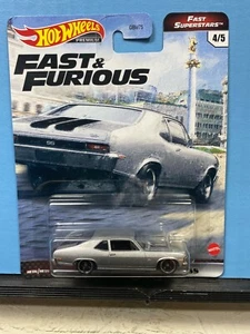 1/64 HOT WHEELS FAST & FURIOUS F9 SUPERSTARS REAL RIDERS CHEVROLET NOVA SS 4/5 - Bild 1 von 2