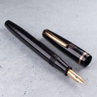 Nishio 1930's Ebonite Urushi Hira Makie Raden Gold Iridium EF Nib Fountain Pen