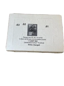1991 Leaf Willie Stargell Diamond King Puzzle 63 Pieces - Picture 1 of 4
