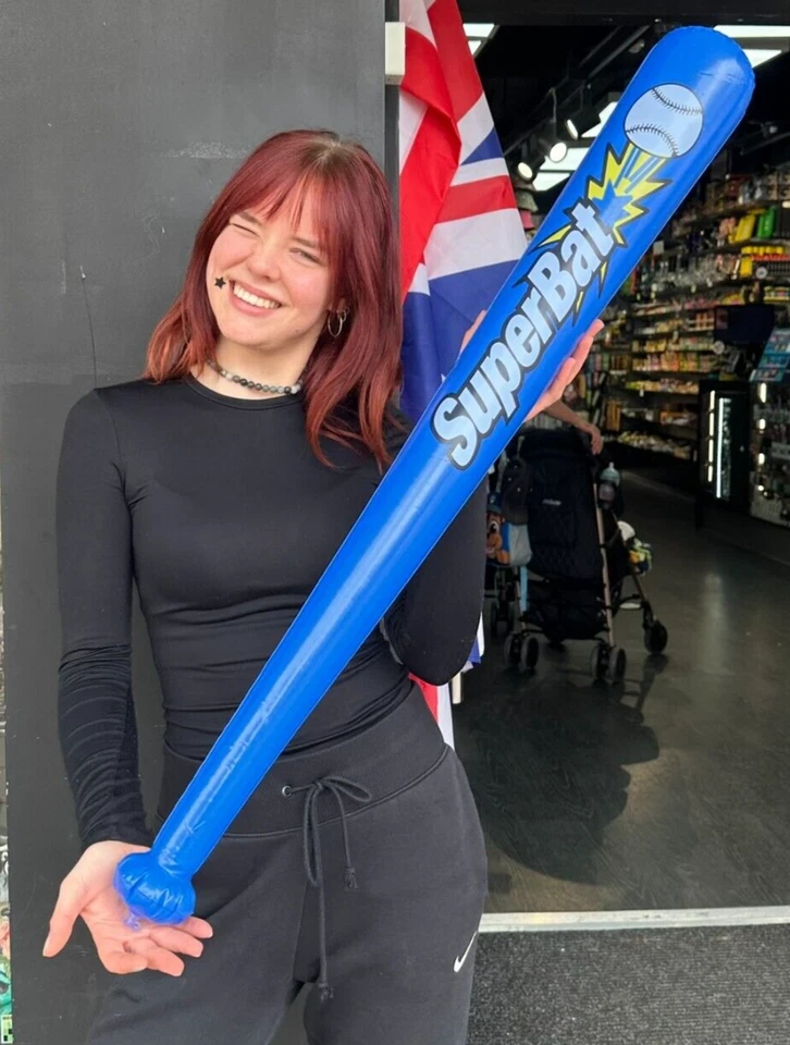 Inflatable Super Bat Baseball Fun Swimming Kids Playing Games Bat Ball Blow Up - Изображение 1 из 4