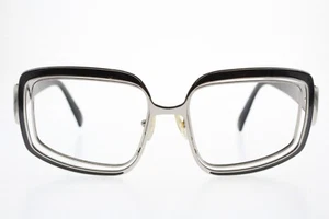 VERSACE MOD 2044 100/87 54/17/130 BLACK SILVER METAL SUNGLASSES FRAMES ITALY - Picture 1 of 9