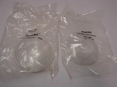 TWO Signal-Stat 9016W Light Lenses - NOS - Image 1 of 4