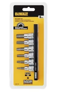 NEW DEAL* DEWALT 3/8 DRIVE, MM HEX SOCKET SET, 6PC (DWMT17001) - Picture 1 of 6