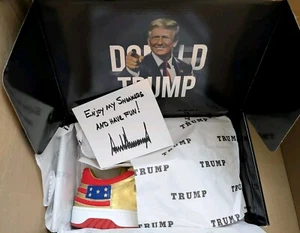 Donald Trump Never Surrender Gold SNEAKERS Size 11M (AUTHENTIC & RARE) In Hand - Bild 1 von 11