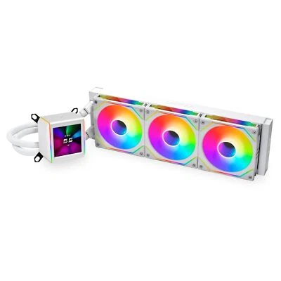 Lian Li Galahad II LCD SL-INF 360 AIO CPU Liquid Cooler White GA2ALCD36INW.US - Image 1 of 2