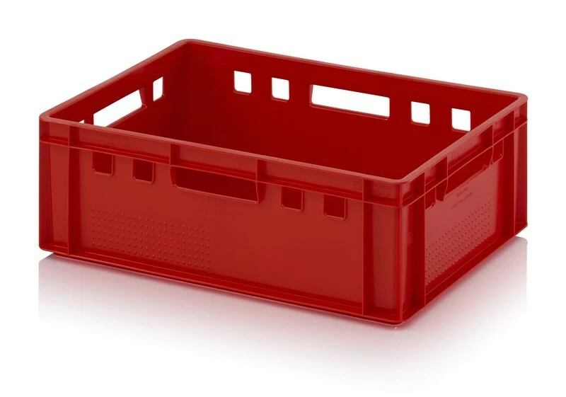 Fleischkiste E2 60x40x20 Fleisch Metzgerkiste Metzger Kiste rot 600x400x220