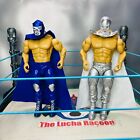 Blue Demon and Santo Custom Made Lucha Libre Wrestlers 7 inch Action Figures