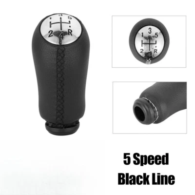 5 Speed Black Car Gear Shift Knob For Renault Scenic Megane Mk2 Clio MK3 Iii - Image 1 of 4