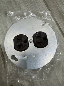 ⚡Arrow Hart 5742 Mounted Duplex Receptacle Outlet 4" Round Industrial Cover 20A - Picture 1 of 9