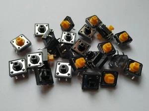 10 Stück  12x12x 7,3mm  Mikrotaster Push Button micro switch - Bild 1 von 1