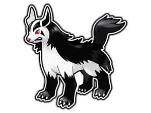 Mightyena Waterproof Vinyl Sticker Decal Die-Cut  - Picture 1 of 1