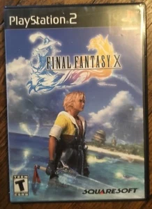 Final Fantasy X video game PS2 complete Ten black label ed. PlayStation 2 vintg - Picture 1 of 3