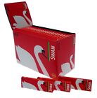 1 5 10 25 50 100 SWAN RED Regular Standard Cigarette Rolling Papers Booklets P&P