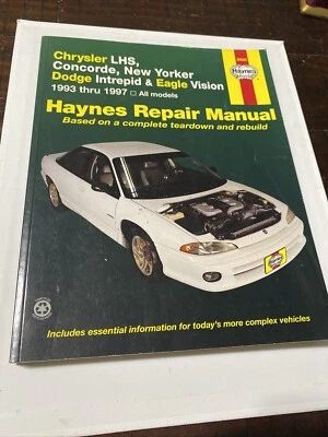 Manual de reparación Haynes 25025 93-97 Chrysler LHS Dodge Intrepid Eagle Vision SS Foto 1 de 2