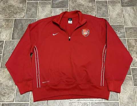 NIKE ARSENAL MEN'S THERMA FIT 1/4 ZIP SWEATSHIRT Size Large Cover