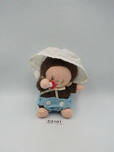 Monchhichi Baby C3101 Sekiguchi  Plush Keychain 4" Mascot Toy Doll Japan  - Picture 1 of 5
