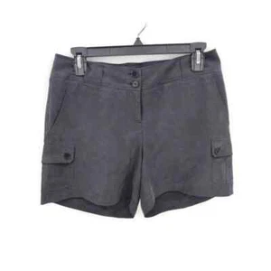 Pantalones cortos Talbots Petite de seda negros talla 2P longitud midi entrepierna 5" - Imagen 1 de 4