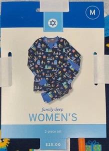 Hannukah Pajama Set - Pajamas for WOMEN - Lions - Size MEDIUM (521) - Picture 1 of 3
