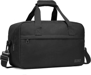 Travel Duffel Bag 20L Under Seat Carry M(15.75in x 9.84in x 7.87in)-20L Black - Picture 1 of 7
