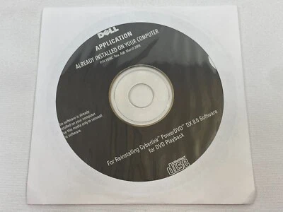 Dell Reinstallation CD CyberLink PowerDVD DX 8.0 Software for DVD Playback NEW - Image 1 of 4