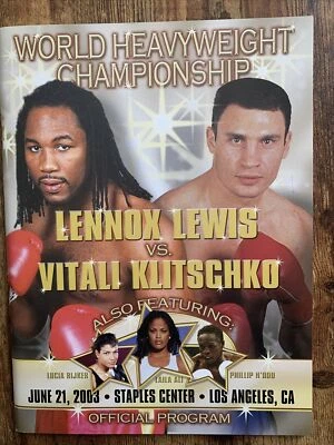 Lennox Lewis vs Vitali Klitschko 2003 Official Program - Image 1 of 3