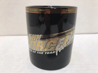 Taza de café John Force 1996 conductor del año Fan Club NHRA Top Fuel Foto 1 de 4
