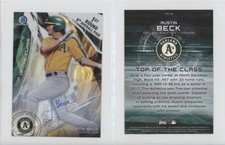 2017 Bowman Draft Box Toppers Top of the Class /35 Austin Beck #TOC-AB Auto