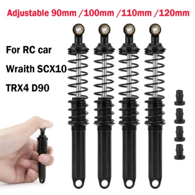 90/100/110/120mm Metal Shock Absorbers For SCX10 90046 TRX-4 D90 Wraith 1/10 RC  - Image 1 of 4