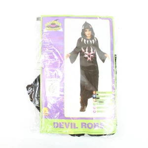 Halloween Concepts Youth Unisex Devil Robe Costume Medium Black 5-7 Years - Picture 1 of 5