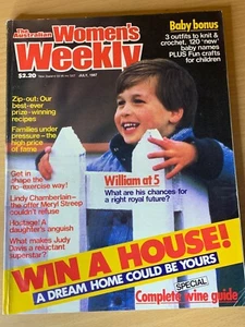 The Australian Women's Weekly Womens Magazine July 1987 Prince William at 5 - Picture 1 of 3
