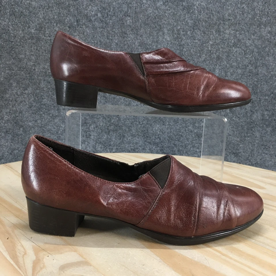 Munro Zapatos Americanos Mujer 6.5 M Mocasín Marrón Sin Cordones Puntera Almendra Informal M210441 Foto 1 de 4