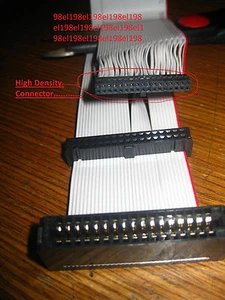 *new Floppy cable(23" long) HIGH-Density CONNECTOR(1.5" wide) 3.5" & 5.25"-read - Picture 1 of 3