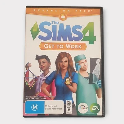Sims 4 Expansion Pack Get to Work PC Game Disc Life Skills Career Simulation - Image 1 of 4