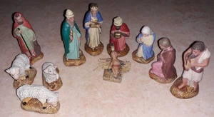 creche Santons DEVINEAU 11 pieces dont enfant en cire - Picture 1 of 1