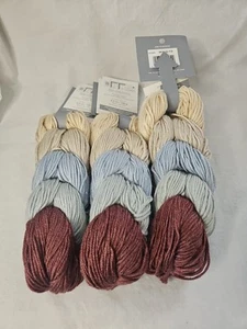Caron X Pantone Bamboo Yarn Rasberry Fingers Worsted Lot Of 3 Hanks - Picture 1 of 7