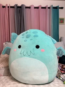 Squishmallow Theotto 24″ Cthulhu Teal Blue Fantasy Squad With Tags Rare  - Picture 1 of 3