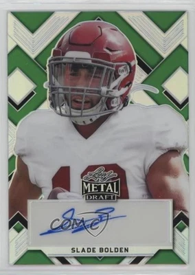 2022 Leaf Metal Draft Portrait Green Prismatic /10 Slade Bolden Rookie Auto RC - Image 1 of 2