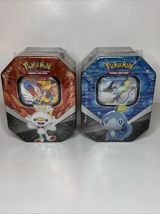 Pokémon TCG Galar Partners Collectors Tins -  Cinderace & Intelleon V - Picture 1 of 5