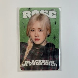 Blackpink Rose Transparent Photocard Authentic Made In Korea Kpop Photo Card - Picture 1 of 2
