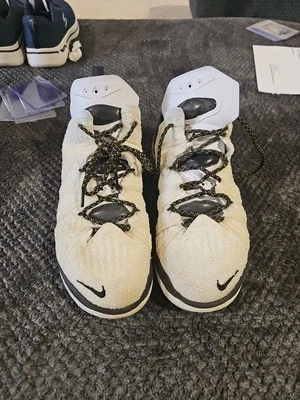 Nike Lebron XVIII White/Amarillo-Black CQ9283 100 Men's Size 12 - Image 1 of 4