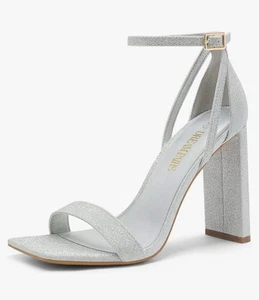 DREAM PAIRS Chunky Block High Heels Sandals for Women – Black, Size 10 Dressy - Picture 1 of 6